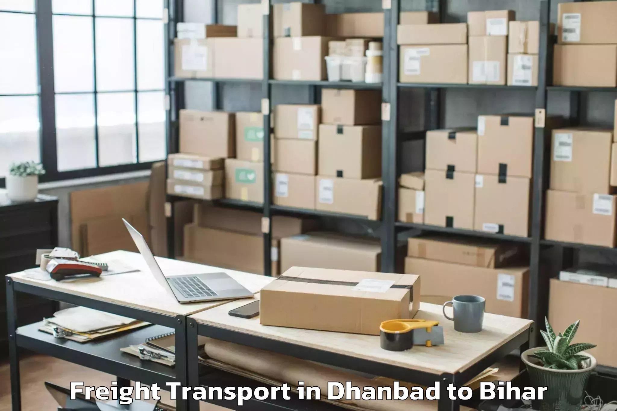 Reliable Dhanbad to Gaunaha Freight Transport